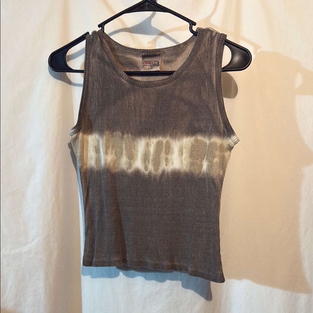 Carter's Brown and Cream Tie-Dye Tank Top